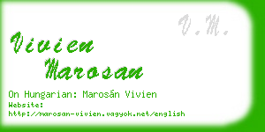 vivien marosan business card